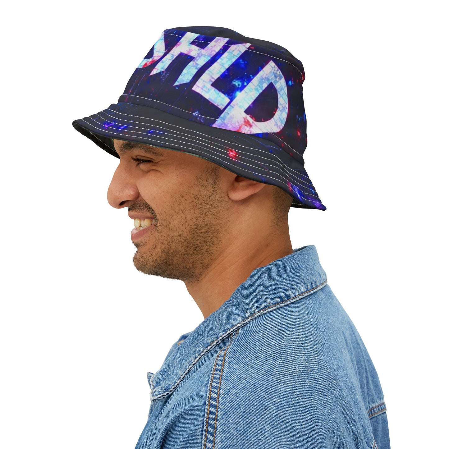 SIGNAL GLYPH // VEIL MODE BUCKET HAT // 001