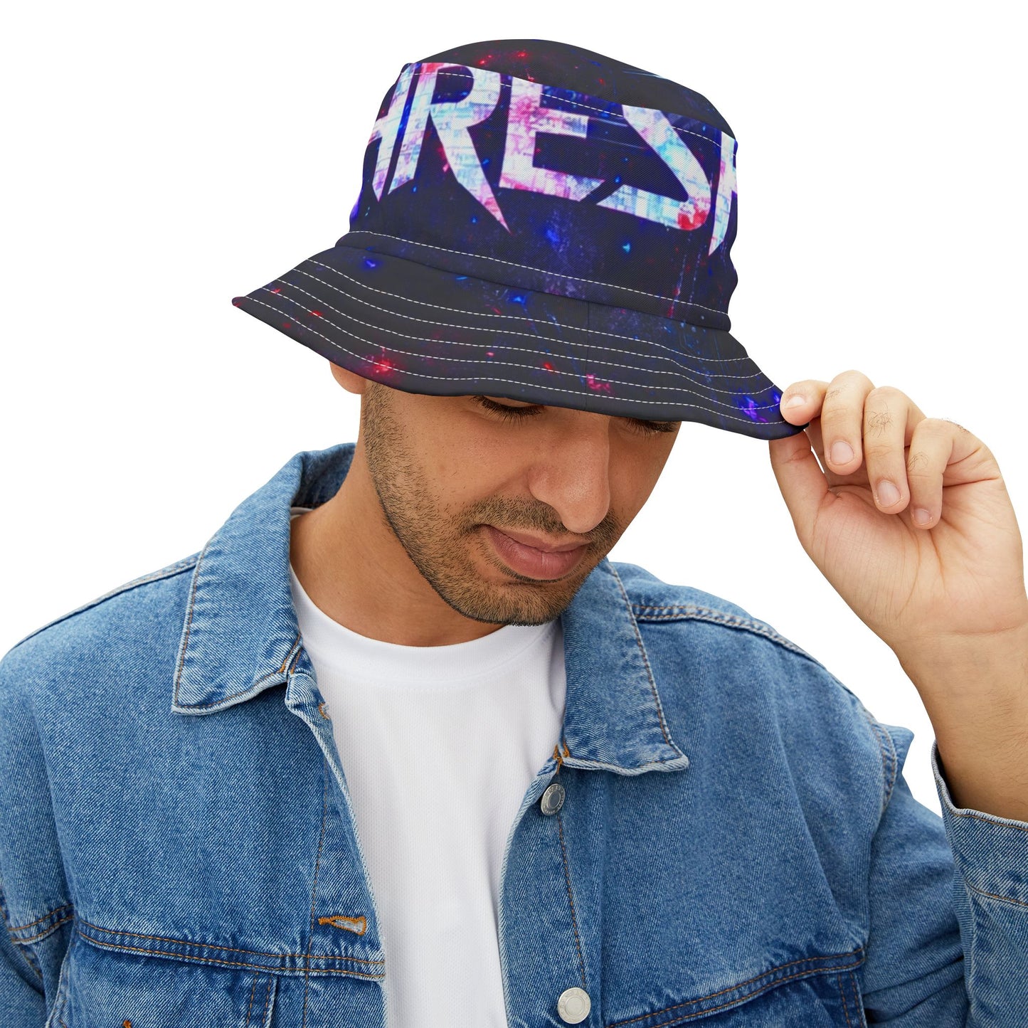 SIGNAL GLYPH // VEIL MODE BUCKET HAT // 001
